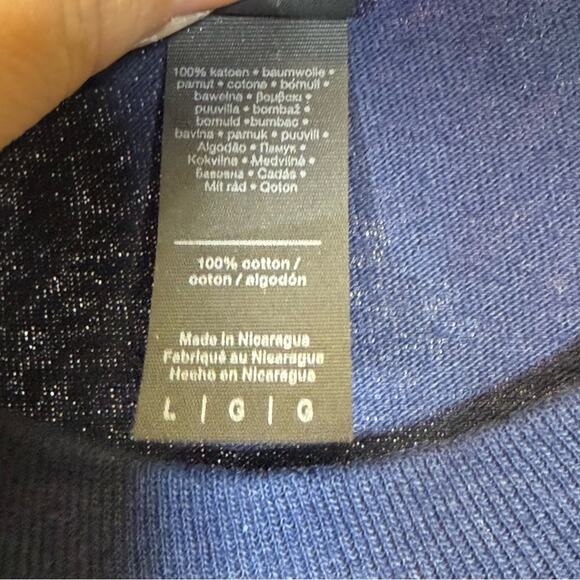 Gildan, Puppie Love Rescue, Blue Long Sleeve Tee Classic Crew Neck. Size Large. - Picture 5 of 6